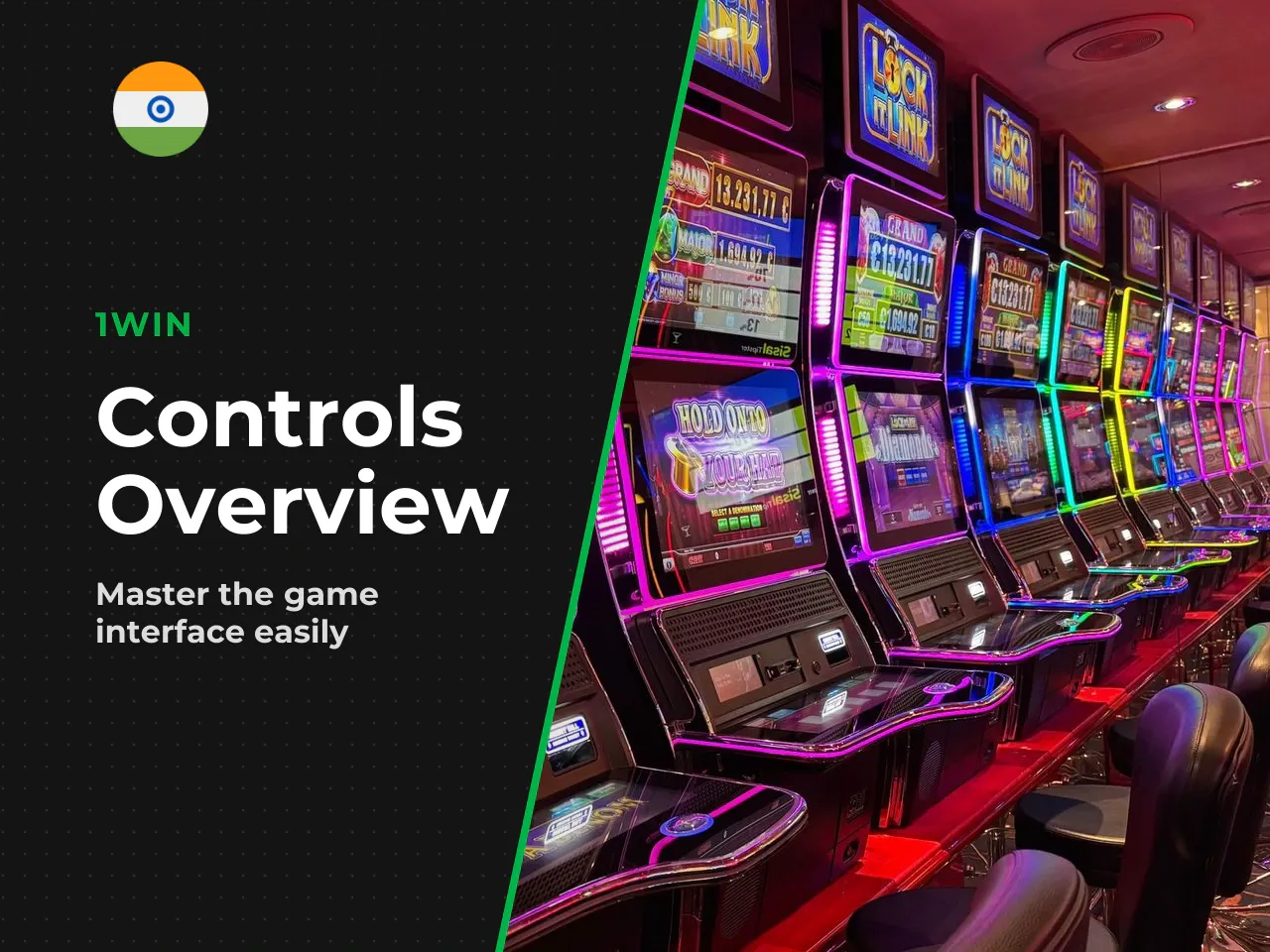 Interface, Bets and Launching Spins. The controls are laid out cleanly: