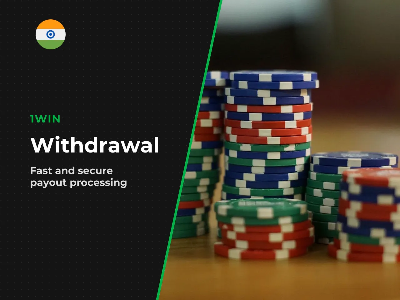 Withdrawal methods generally mirror deposit options. E-wallets and UPI typically process within 2 to 24 hours. Bank card withdrawals may take 1 to 5 business days. KYC verification must be completed b