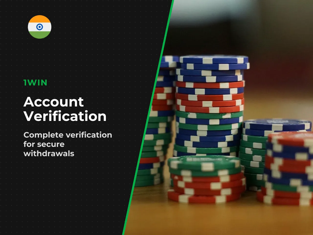 **KYC note:** The name on your 1Win profile must match the name on your bank or e-wallet account. Withdrawal requests trigger KYC verification. Have your PAN card or Aadhaar ready. Limits may vary, so