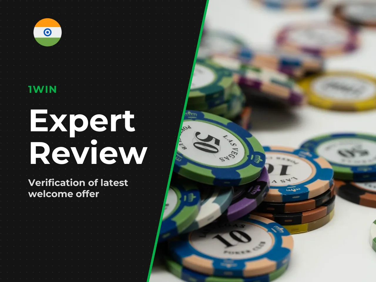 Editor's Take: Our Hands-On Test. We tested the 1WGLIN promo code on a fresh 1win account. After making a qualifying first deposit of ₹5,000, our bonus balance immediately displayed ₹25,000, exactly t